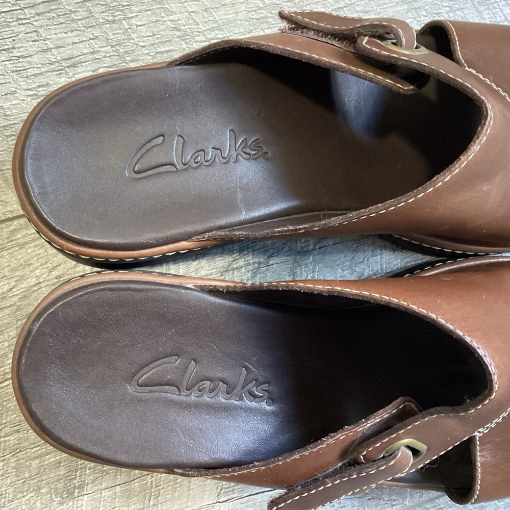 Clarks Hook And Loop Slides Size 7M - Picture 8 of 10